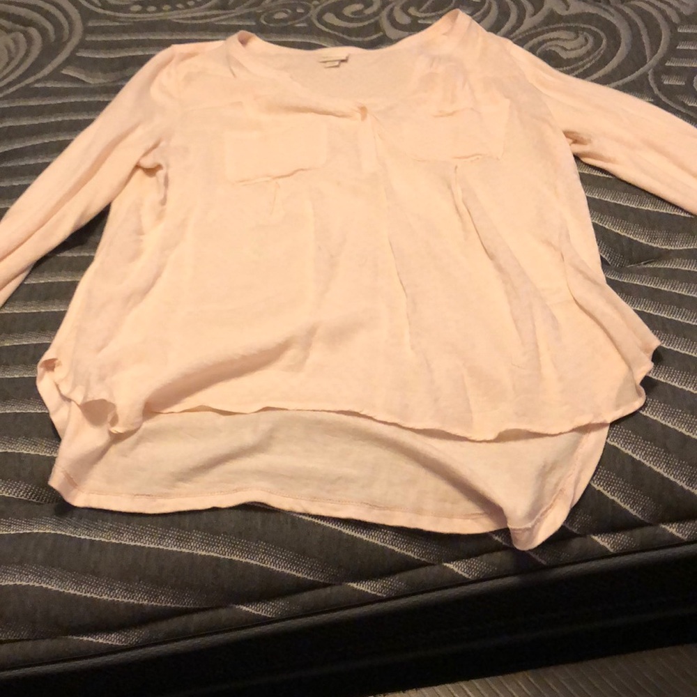 Pink flowy top